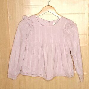 Max Studio Kids Girls Ligh Purple Long Sleeve Blouse 11-12